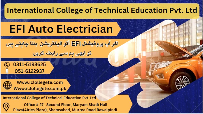 EFI Auto electrician course in Faisalabad Punjab